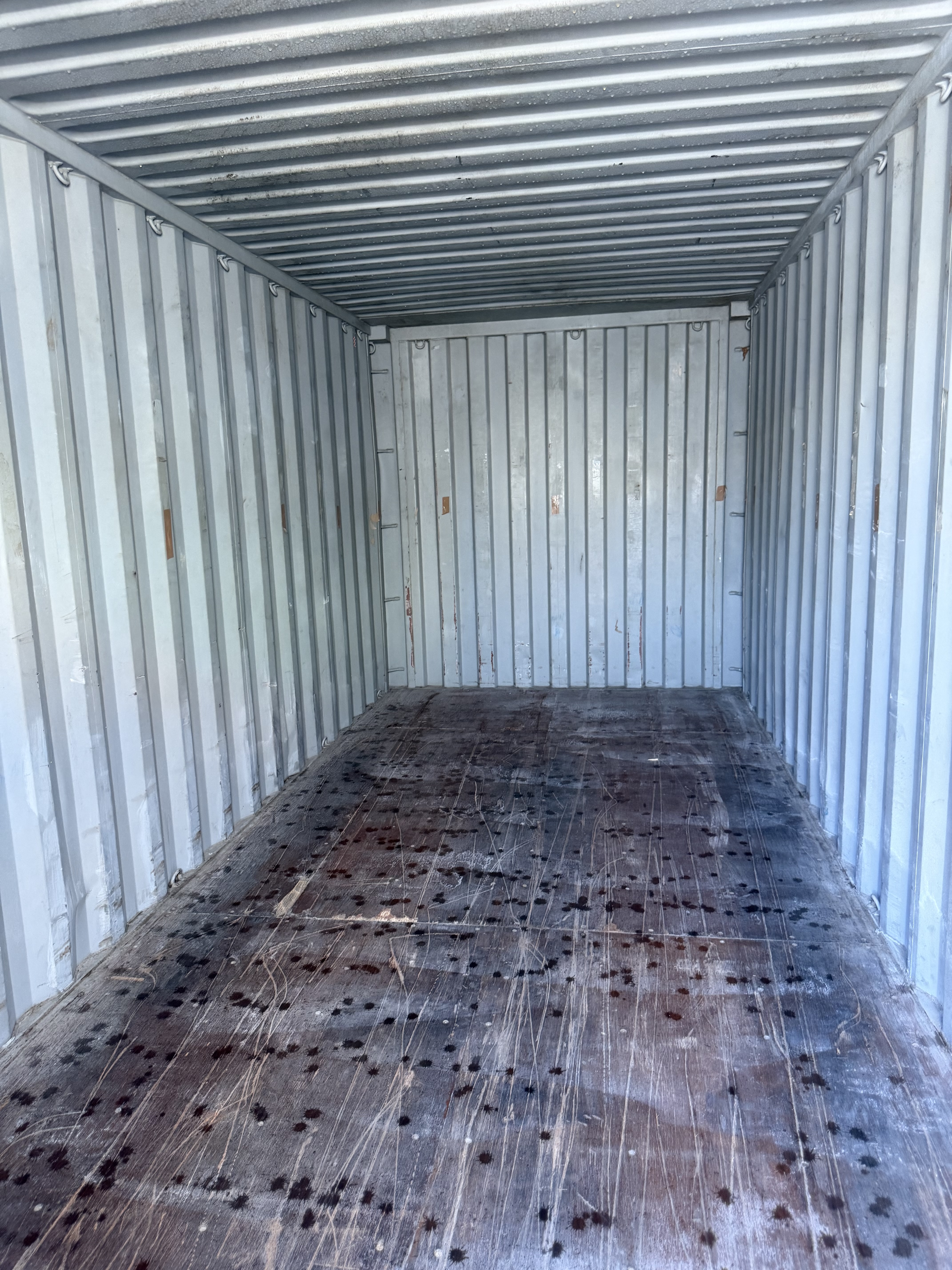 Used container interior