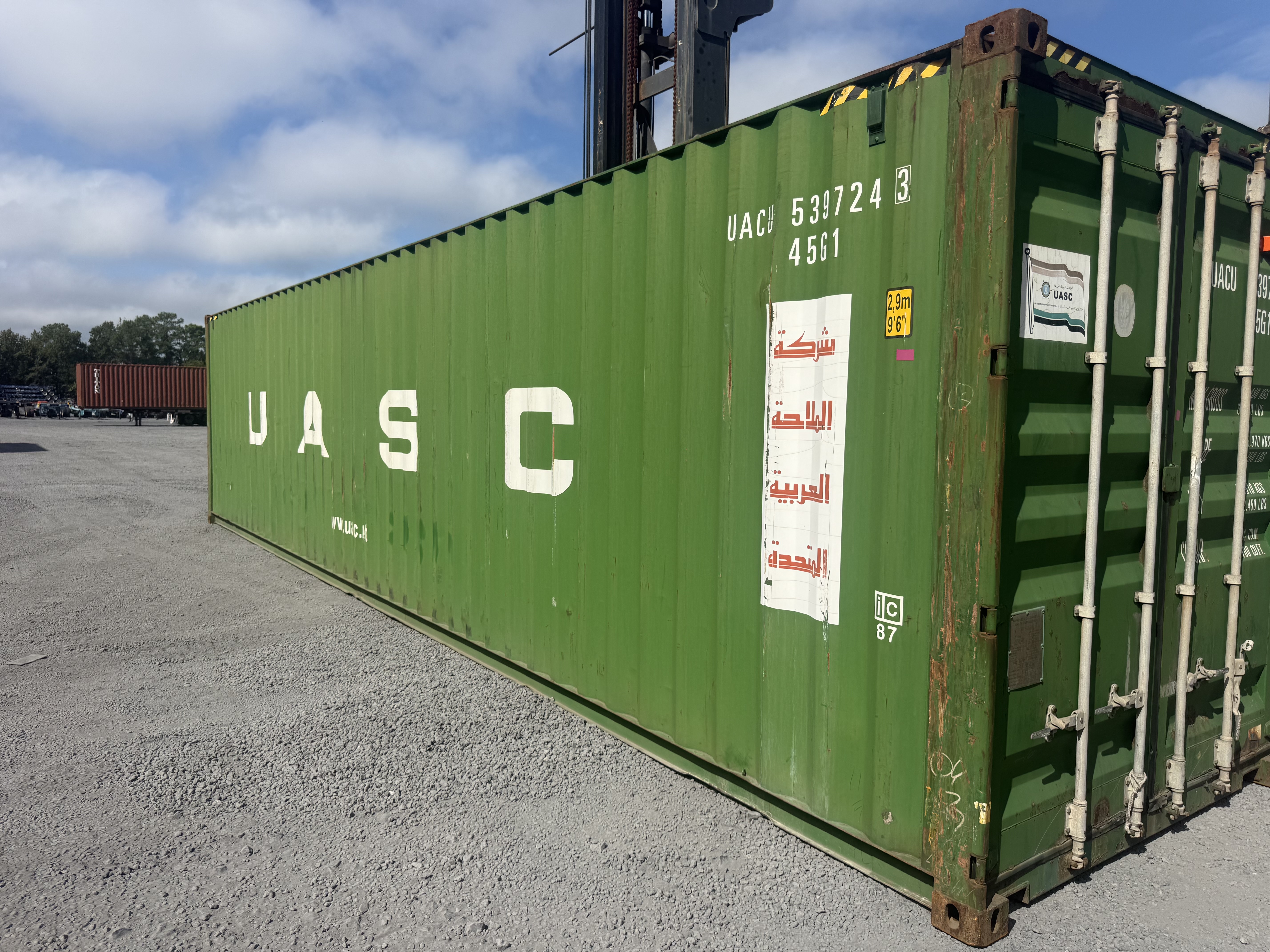 Green container exterior